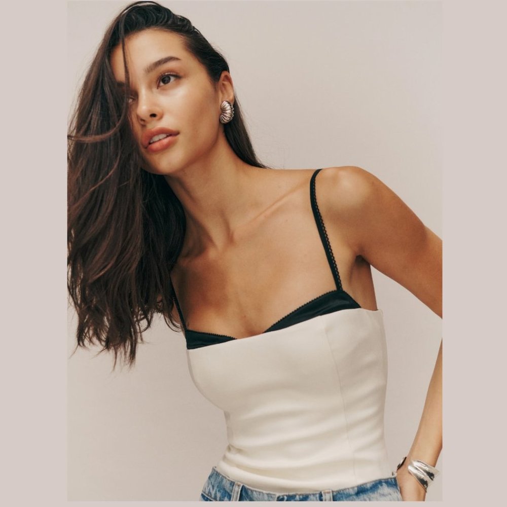 Reformation Melanie top White Size 0 2 4 6 8